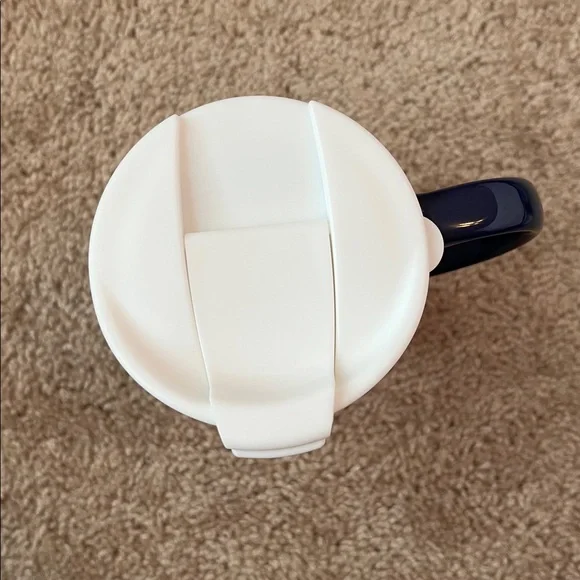 NWOT Evergreen Dragonfly Ceramic Mug with Lid - Picture 3 of 8